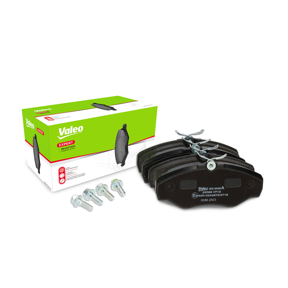 Jeu de 4 plaquettes de frein VALEO ref. 301545A